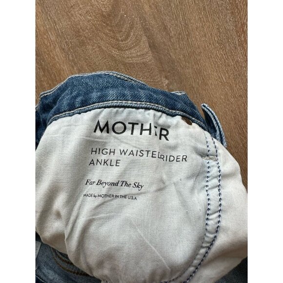 MOTHER Superior High Waisted Rider Ankle in Far Beyond the Sky Size 24 - Picture 7 of 11
